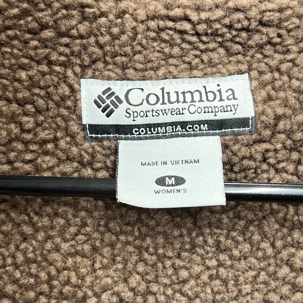 Columbia Womens Red Quilted Sherpa Lined Fleece Full‎ Zip Vest AL1016 Size M - Picture 4 of 8